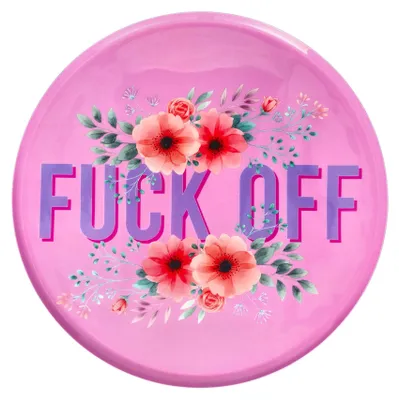 Produktbild von Love Trays, Dekotablett, L, Motiv: Fuck off, run