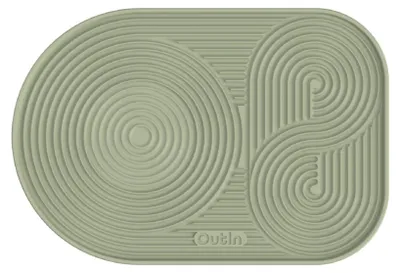 Siliconen Koffiemat faltbar wasserdicht 25x17 cm Grün