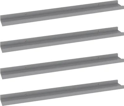 Produktbild von Wandregale 4 Stk. Grau 80x9x3 cm