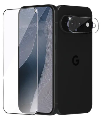 Zdjęcie produktu dla 1-pak Google Pixel 11 Pro Szkło ochronne na ekran & 1-pak ochrona obiektywu - Szkło hartowane 9H - Super jakość 3D