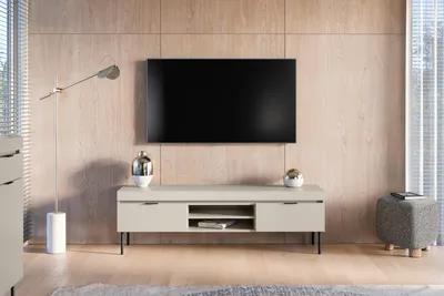 Obrázok produktu pre Tv Stolík Sentia 157 Kašmírový Čierný Industriálny Loft Tv Stolík