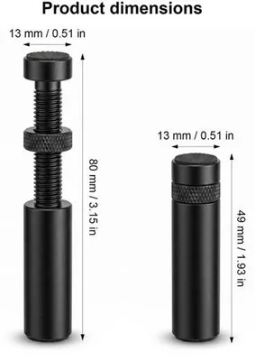 Obrázek produktu pro Grafický držák karet, černý, 49-80 mm