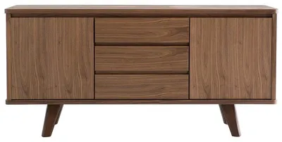 Produktbild von Miliboo - Design-Sideboard Nussbaum FIFTIES