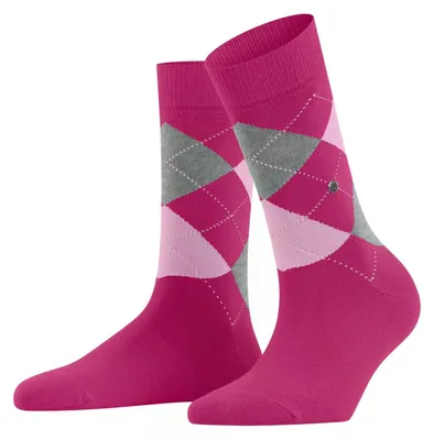 Produktbild von Burlington Damen Socken Queen W So Baumwolle gemustert 1 Paar, Rot Aubergine 876
