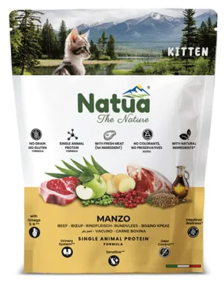 Productafbeelding van Natua Droogvoer voor Kittens, Rundvlees, 350g