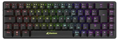 Image de Sharkoon Clavier PureWriter W65 Gaming RF Wireless QWERTZ Allemand Noir