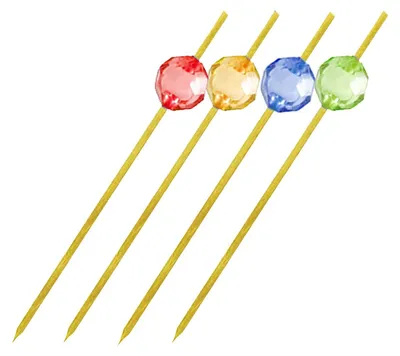 Produktbild von 200x Fingerfood-Spieße aus Bambus PERLE 120 mm stabil und splitterfrei