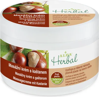 Produktbild von Alpa - Alpa Herbal masážní krém s kaštanem 250ml