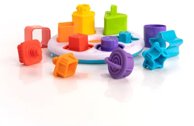 Produktbild von Fat Brain Toy Co. Plugzy, Silikon, Mehrfarbig