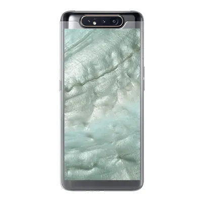 Produktbild von MuchoWow® Handyhülle Schutzhülle Hülle für Samsung Galaxy A80 Natursteine - Grün - Perlmutt Silikon Softcase Handy Hülle - Schutzdeckel