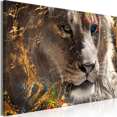 Produktbild von Italienischer Leinwand Leinwandbild - Mustafa (1 Part) Wide 30x20 cm Tiere g-C-0390-b-a