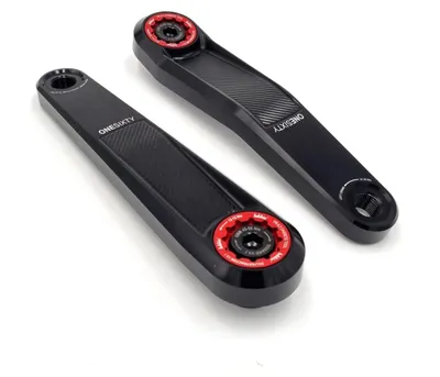 Produktbild von windmeile | Lekkie Buzz Bars Pedalarme, Left Offset Square Drive 160mm, V3.1, Schwarz and Rot, Kurbeln für Bafang BBS01/02/HD, E-Bike, Pedelec