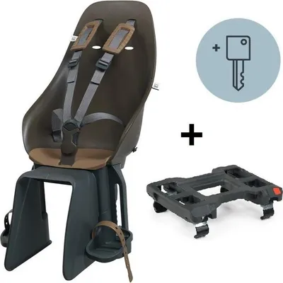 Produktbild von Urban Iki Fahrradkindersitz Gepäckträger Adapter koge brown kurumi brown braun