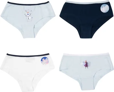 Produktbild von Disney Frozen Panty für Mädchen - Die Eiskönigin Kinder Slip Unterhose Unterwäsche Mehrfarbig Bunt (4er Pack) 134-140