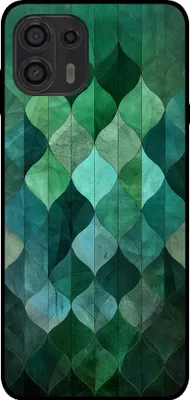Image de L'étui Smartphonica convient pour
Motorola Edge 20 Lite avec impression de feuilles vertes - Coque arrière TPU verte
design feuilles - Vert