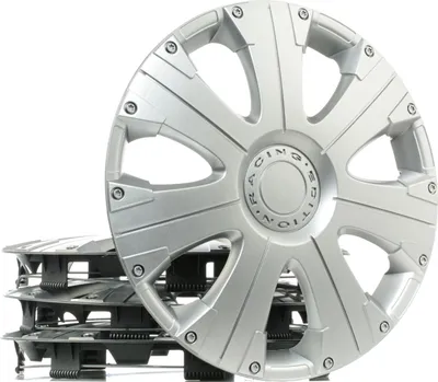 Obrázok produktu pre 15" stredové kryty kolies strieborné lemy kolies kryty kolies 15 RACING ARGO