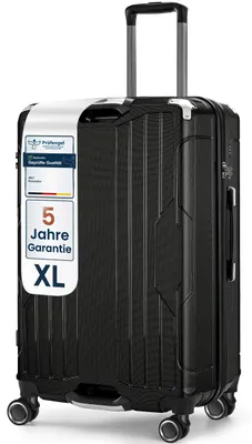 Produktbild von 4FLY Aluminium-Rahmen Hartschalen Reisekoffer XL 77 cm (103L) aus PC+ABS – mit TSA-Schloss, 4 Spinner-Doppelrollen, Reisegepäck