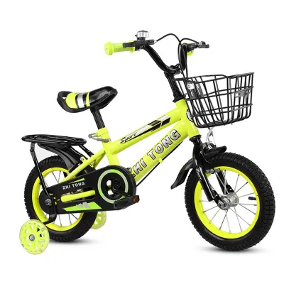Zdjęcie produktu dla rower dziecięcy 12/14/16 cali Chłopcy Dziewczynki Maluchy Rower dziecięcy o regulowanej wysokości z odłączanym koszykiem dla dzieci w wieku 2-7 lat