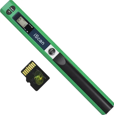 Obrázek produktu pro Ruční nástěnný bezdrátový skener formátu A4 900DPI JPG / PDF skener dokumentů LCD displej s 8 GB TF kartou