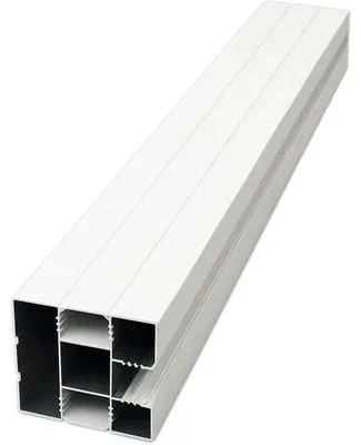 Produktbild von Steckzaunpfosten 6,8 x 6,8 x 240 cm weiß