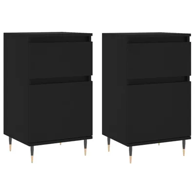Produktbild von Sideboards 2 Stk. Schwarz 40x35x70 cm Holzwerkstoff