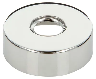 Produktbild von tecuro Gewinderosette (1/2) Ø 22 mm x Ø 61 mm x Höhe 20 mm, Messing verchromt