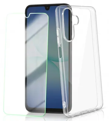Produktbild von Avizar, Hülle für Samsung Galaxy A16 Stoßfest mit Panzerglas, Transparent