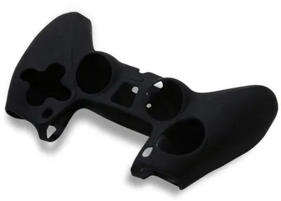 Productafbeelding van Zwarte siliconen hoes, geschikt voor de Playstation 5 controller – Controllerbescherming – Zwart – Siliconen – Beschermhoes – 1 stuk – CHPN