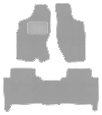 Obrázok produktu pre Velúrové autokoberce pre: Nissan Terrano II 1993-2005 (SUV) – sada 4 ks, sivé, na mieru – Wielganizator OSLO