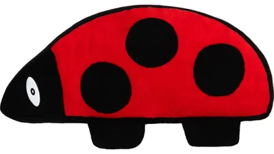 Obrázek produktu pro Tvarovaný polštářek - 45x25 cm - Červená,Černá