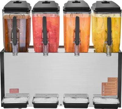 Zdjęcie produktu dla Slushy Maker Granitor Maszyna do Napojów Lodowych Sorbetu i Lodów 4 x 12L