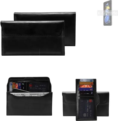 Produktbild von K-S-Trade Handy Hülle kompatibel mit Xiaomi Redmi Note 11T Pro+ Schutz Hülle Tasche Schutz Case Handytasche Kunstleder schwarz, 1x