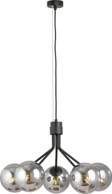 Image de Lustre Emibig 5xE14 40W NOVA 5 NOIR/GRAPHITE 1140/5