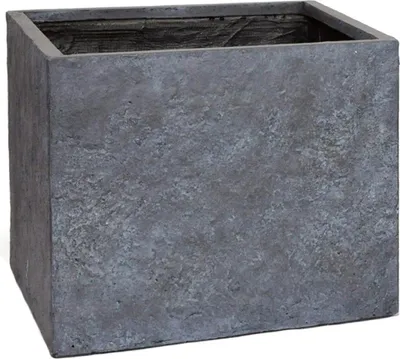 Productafbeelding van Bloempot Pot kubus arizona b23h23 grafiet Fiberclay clayfibre MCollections