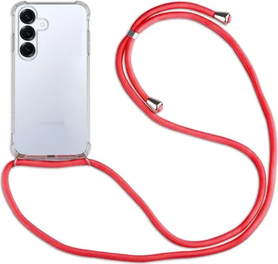 Produktbild von Handykette für Samsung S25 Handyhülle mit Band Hülle Galaxy S25 in Rot