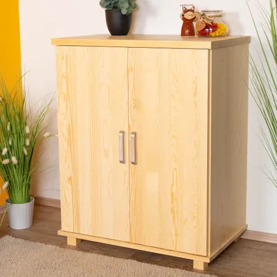 Produktbild von Kommode Kiefer massiv Vollholz natur Columba 06 - Abmessung 101 x 80 x 50 cm (H x B x T)