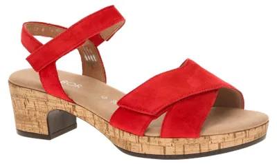 Produktbild von Gabor 82.072 Damen Sandalette - Riemchen Sandalen rot NEU