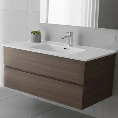 Immagine prodotto di Lavabo da appoggio 1 vasca in Vetroceramica per bagno bianco lucido 101x46,5 – Modello LAV9100S