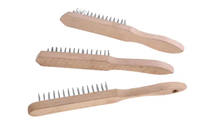 Produktbild von Stahl Drahtbürsten 3 Stück Holz NEU Art. 3002326