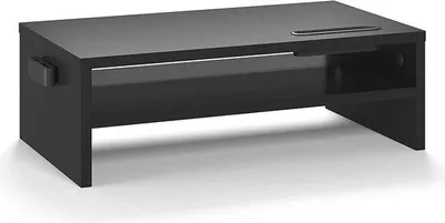 Obrázek produktu pro Ergonomický držák na monitor, černý, dřevěný