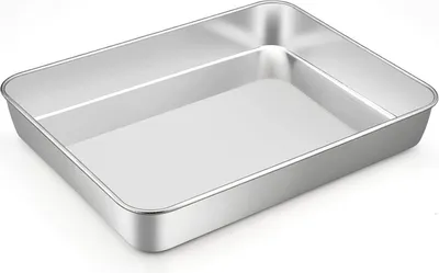 Produktbild von Homikit Edelstahl Backblech Rechteckige Auflaufform 31,6 x 24,7 x 4,8 cm