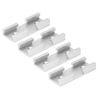 Imagen del producto de Piezas para intersecciones de rieles en T, canal de cruce para rieles en T, kit de intersección para rieles en T, conector de rieles en T para carpintería, canal universal para carpintería, herramientas para carpintería