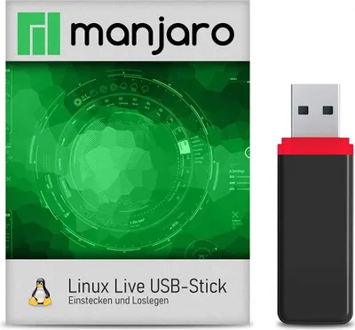 Produktbild von USB-Live Stick: Linux Manjaro Gnome 64Bit 32 GB USB 3.0