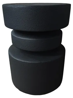 Immagine prodotto di Tavolino Rebecca Mobili Korben 46x35x35 cm MGO Nero Moderno