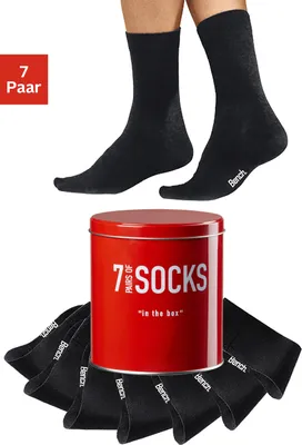 Produktbild von Bench Businesssocken 7 -teilig schwarz Größe 39/42