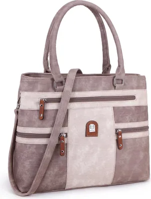 Produktbild von irisaa Handtasche Damen Shopper Mittelgroß Schultertasche Multifunktionale Henkeltasche Umhängetasche mit Abnehmbarem Schulterriemen und vielen Fächern