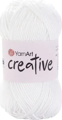 Produktbild von Yarn Art Creative 220 Optic White Strickgarn