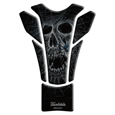Produktbild von Tankpad Dead Skull Schwarz/weiß KT 8470 UV- & wasserbeständig 160x150 mm