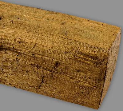 Produktbild von HOMESTAR Deckenbalken Eiche hell, Holz Imitat, 12 x 12 cm, Länge 3m