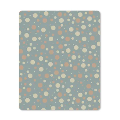 Produktbild von MuchoWow® Mauspad Mousepad Polka dots - Muster - Grau 19x23 cm - Mousepads - Maus Mat - Pad - Mausunterlage - Mauspads - Spielen